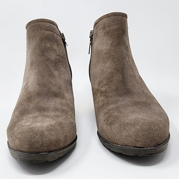 Blondo Booties Women's 8.5M Villa Taupe Waterproof Ankle Side Zip Lined Comfort - Picture 4 of 12